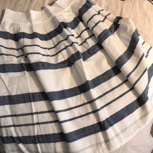 Bass Blue and White Striped Skirt NWT